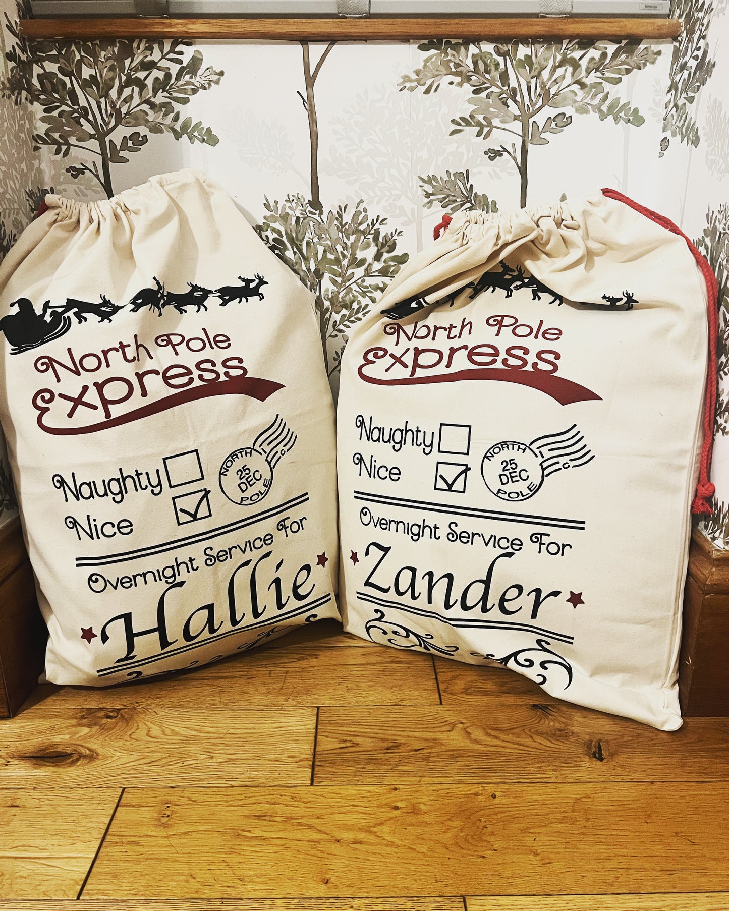 Personalised Christmas Santa Sacks