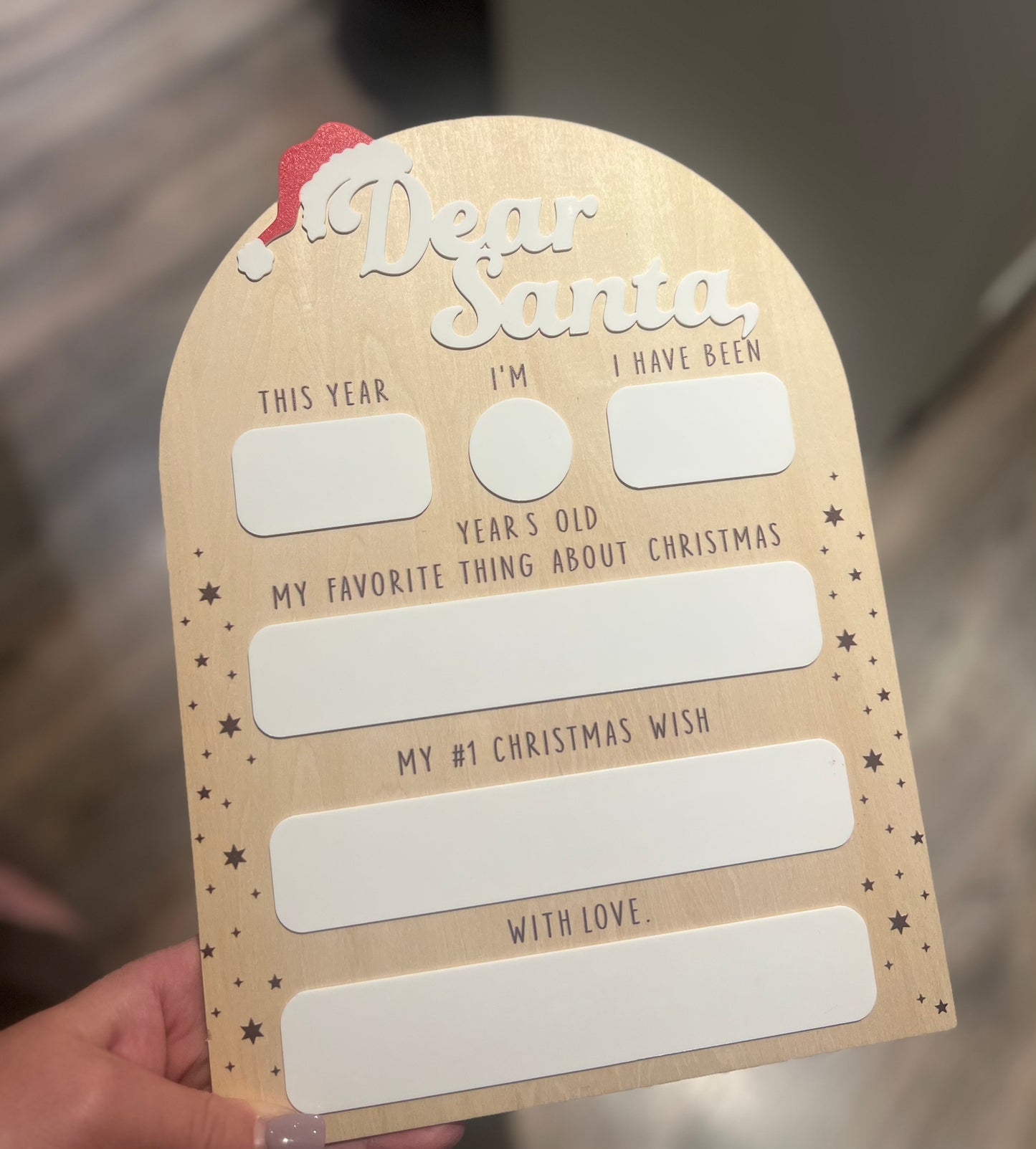 Reusable Santa Dry Erase Boards