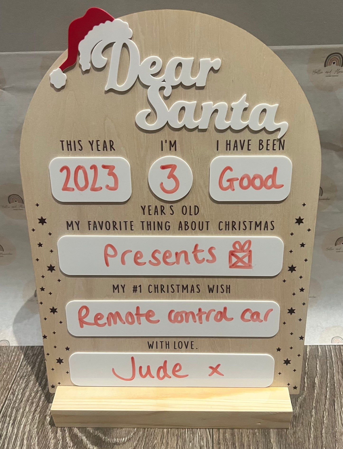 Reusable Santa Dry Erase Boards