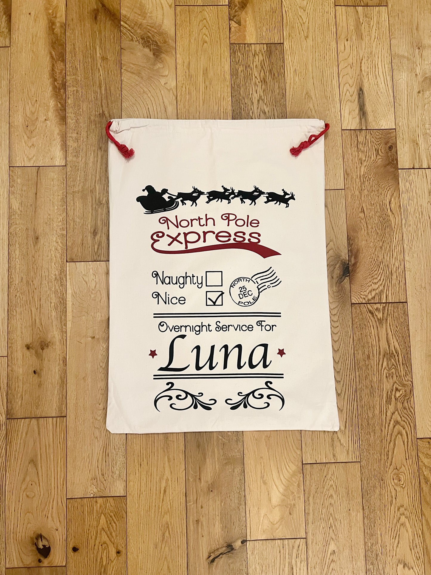 Personalised Christmas Santa Sacks