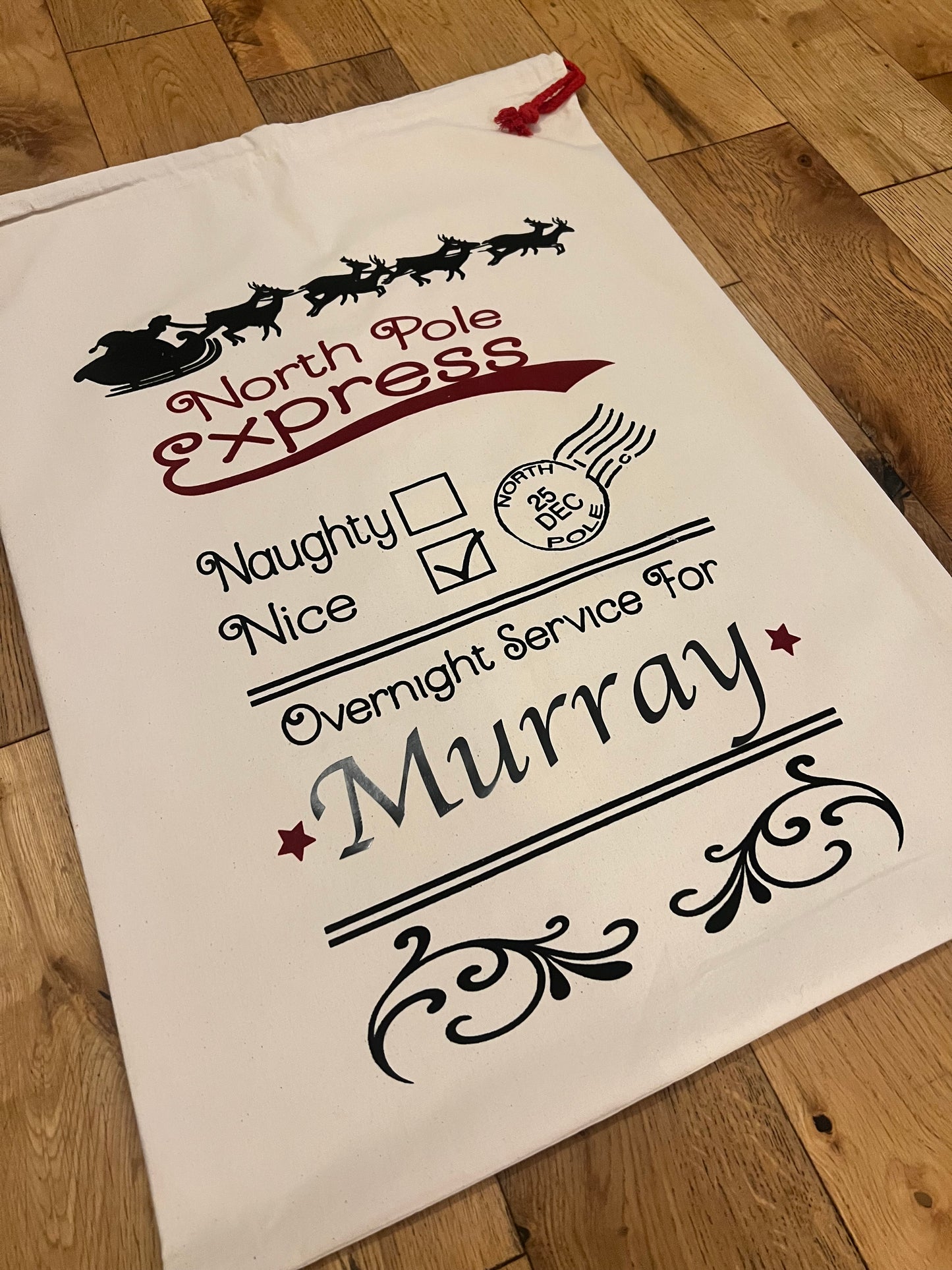 Personalised Christmas Santa Sacks