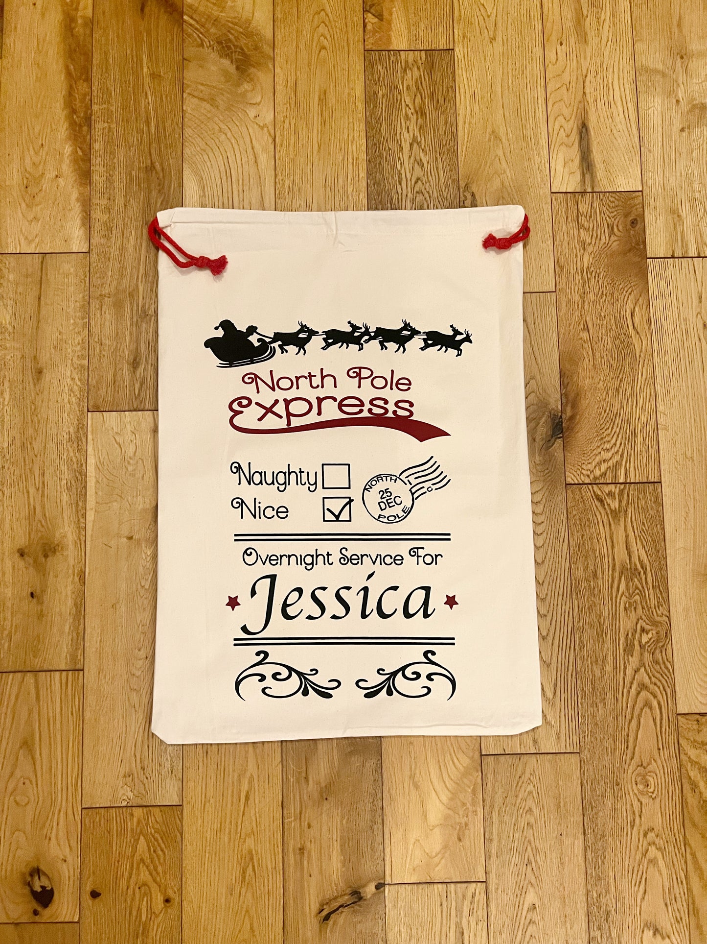 Personalised Christmas Santa Sacks