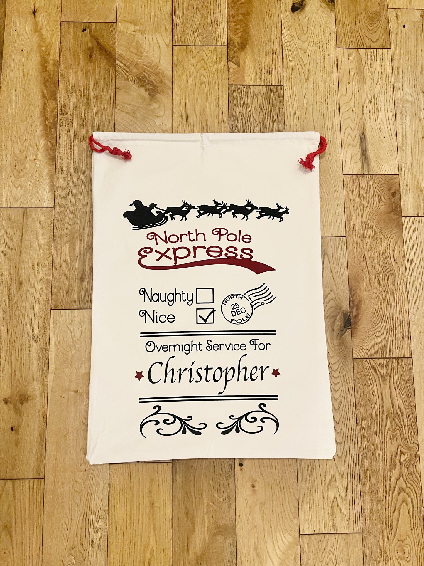 Personalised Christmas Santa Sacks