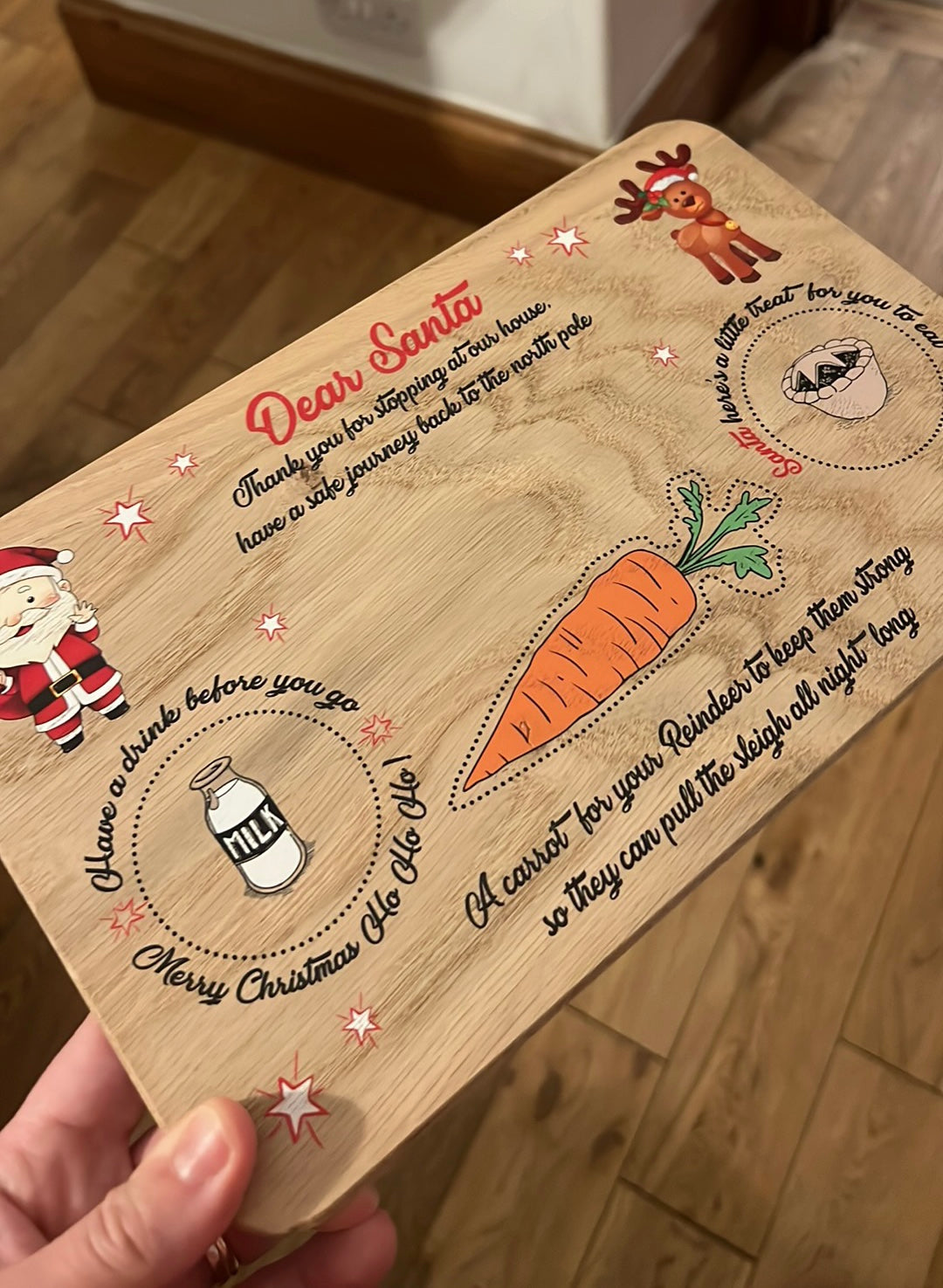 Personalised Christmas Eve Santa Board