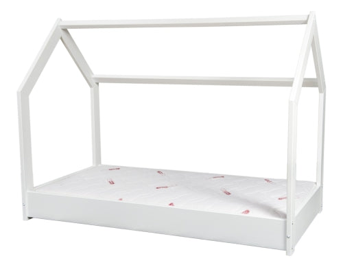 Wooden House Bed 190x90cm + Standard Mattress