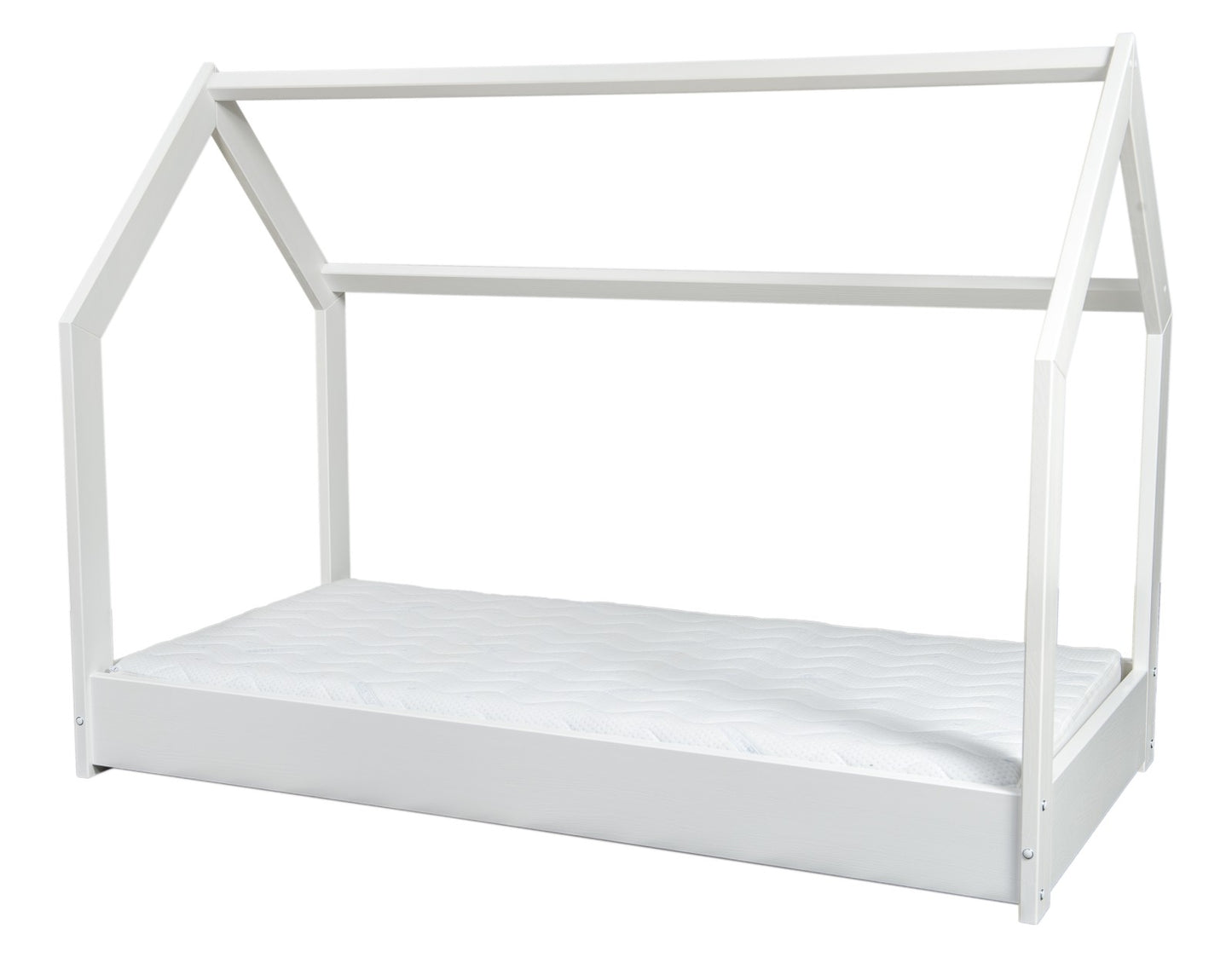 Wooden House Bed 160x80cm + ECO Mattress