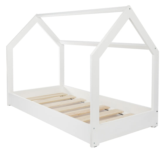 Wooden House Bed 160x80cm + ECO Mattress