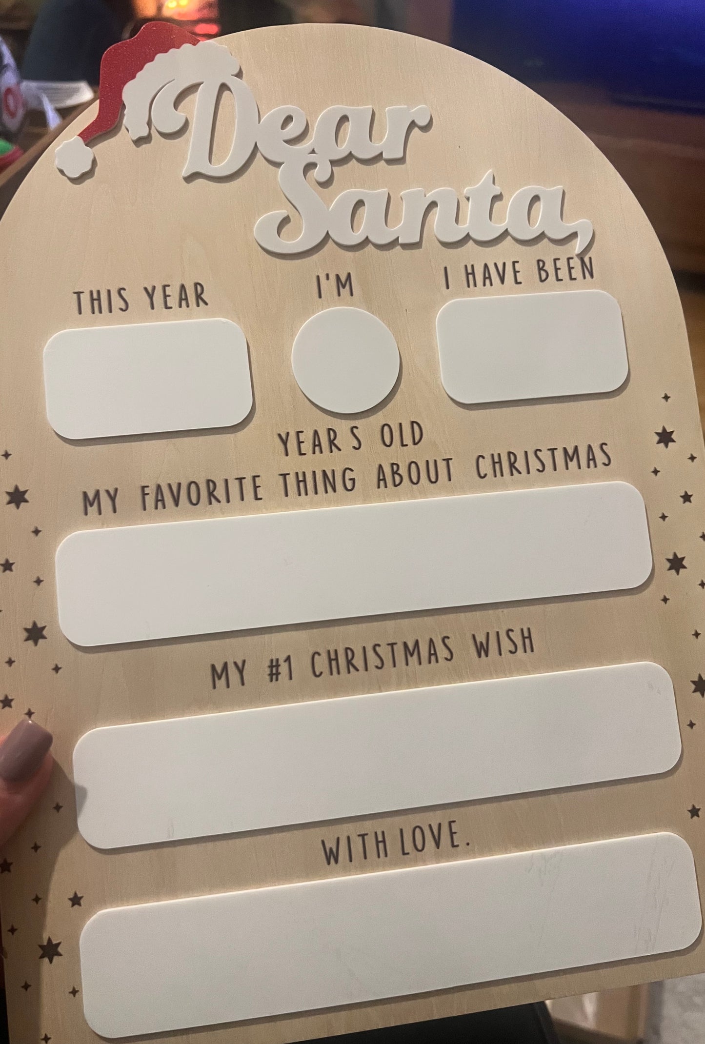 Reusable Santa Dry Erase Boards