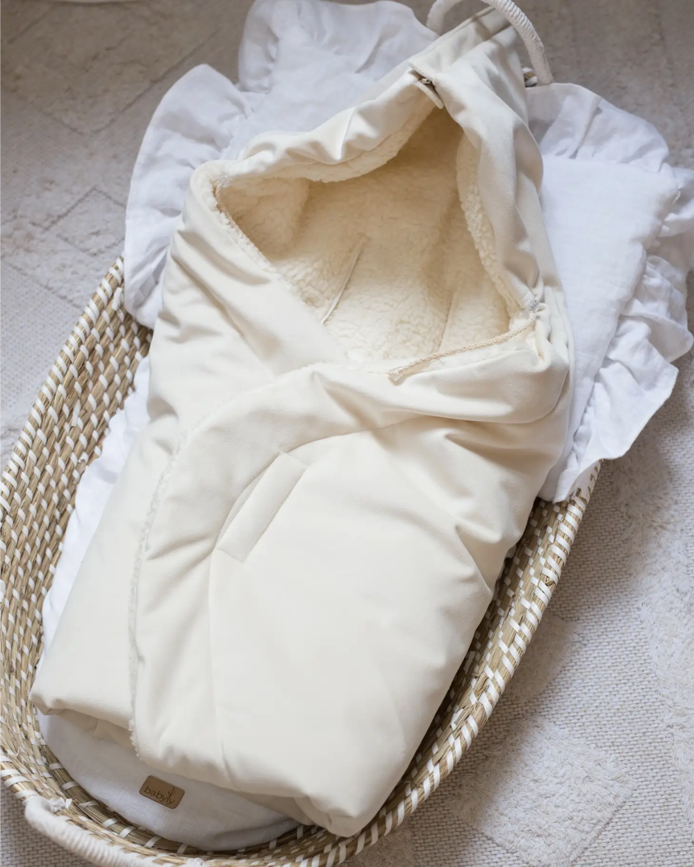 Car Seat Swaddle - Pearl