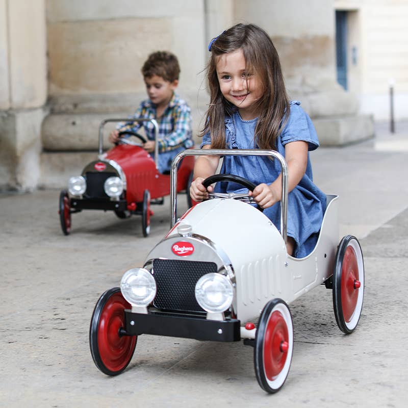 White Pedal Car For Children